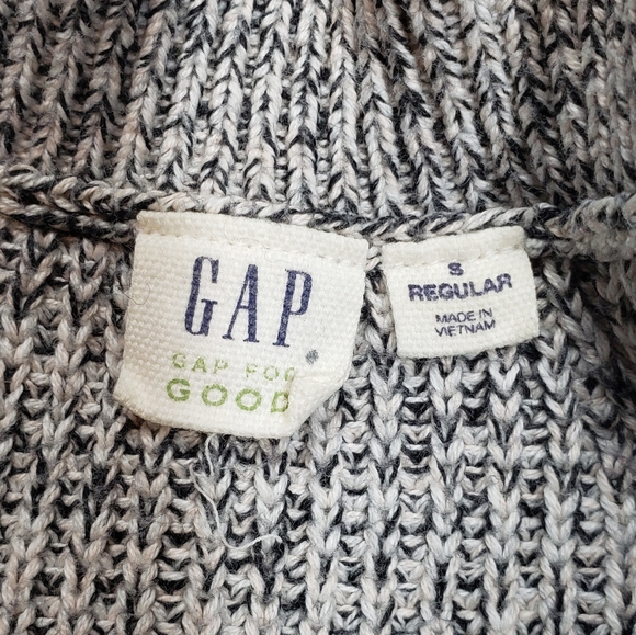 GAP Long sleeve envelope neck sweater marled gray size small - Picture 4 of 7